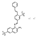 CAS 登录号：85895-95-0， 二钠6-氨基-5-({4-[(E)-2-苯基乙烯基]-3-磺酸苯基}偶氮)-2-萘磺酸酯