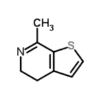 CAS 登录号：859486-70-7， 7-甲基-4,5-二氢噻吩并[2,3-c]吡啶