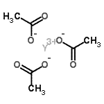 结构式 CAS# 85949-60-6, 钇三乙酸酯