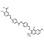 CAS#: 85959-48-4， 5-{[4-({4-[(7-Amino-1-hydroxy-3-sulfo-2-naphthyl)diazenyl]phenyl}carbamoyl)phenyl]diazenyl}-2-hydroxybenzoic acid