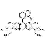 CAS 登录号：85959-61-1， 3,6-二(乙基氨基)-9-[2-(甲氧羰基)苯基]-2,7-二甲基-呫吨鎓钼酸盐钨酸磷酸盐