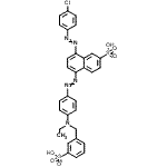 CAS 登录号：85977-48-6， 8-[(4-氯苯基)偶氮]-5-({4-[乙基(3-磺基苄基)氨基]苯基}偶氮)-2-萘磺酸