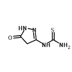 CAS 登录号：859802-49-6， 1-(5-氧代-4,5-二氢-1H-吡唑-3-基)硫脲
