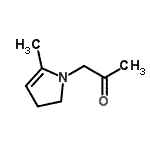 CAS 登录号：85985-35-9， 1-(5-甲基-2,3-二氢-1H-吡咯-1-基)丙酮