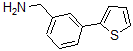 结构式 CAS# 859850-86-5, 3-(2-噻吩基)-苯甲胺