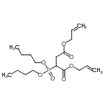CAS 登录号：86004-45-7， 二烯丙基2-(二丁氧基磷酰)琥珀酸盐