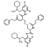 CAS#: 86042-50-4， N,N'-Bis[(benzyloxy)carbonyl]-N,N'-bis(2,4-dibromo-6-{[cyclohexyl(methyl)amino]methyl}phenyl)-L-cystinamide