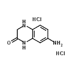 结构式 CAS# 860503-30-6, 7-氨基-3,4-二氢-2(1H)-喹喔啉酮二盐酸盐