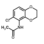 CAS 登录号：860689-88-9， N-(6-氯-2,3-二氢-1,4-苯并二氧杂环己-5-基)乙酰胺
