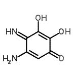 CAS 登录号：861386-84-7， 5-氨基-2,3-二羟基-4-亚氨基-2,5-环己二烯-1-酮