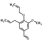 CAS 登录号：861528-78-1， 3-烯丙基-4-(烯丙氧基)-5-甲氧基苯甲醛