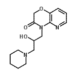 CAS 登录号：86267-11-0， 4-[2-羟基-3-(1-哌啶基)丙基]-2H-吡啶并[3,2-b][1,4]恶嗪-3(4H)-酮