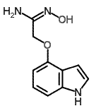 CAS 登录号：86346-64-7， (1E)-N'-羟基-2-(1H-吲哚-4-基氧基)乙脒