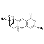 CAS 登录号：863566-91-0， (1R,11R,13R)-7,14,14-三甲基-6,10-二氧杂四环[11.1.1.0<sup>2,11</sup>.0<sup>4,9</sup>]十五碳-2,4(9),7-三烯-5-酮