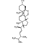 CAS 登录号：86363-50-0， (1R,2R,5R,6R,10R,13S,15R)-5-[(2R,3E,5R)-5,6-二甲基-3-庚烯-2-基]-6,10-二甲基-16,17-二氧杂五环[13.2.2.0<sup>1,9</sup>.0<sup>2,6</sup>.0<sup>10,15</sup>]十九-8,18-二烯-13-醇