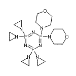CAS 登录号：86384-14-7， 2,2,4,4-四(1-氮丙啶基)-6,6-二(4-吗啉基)-1,3,5,2lambda<sup>5</sup>,4lambda<sup>5</sup>,6lambda<sup>5</sup>-三氮杂三膦杂环己三烯