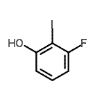 结构式 CAS# 863870-85-3, 3-氟-2-碘苯酚