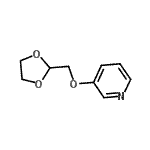 CAS 登录号：864684-70-8， 3-(1,3-二氧戊环-2-基甲氧基)吡啶