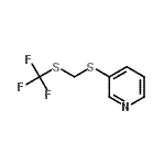 CAS#: 864684-86-6， 3-({[(Trifluoromethyl)sulfanyl]methyl}sulfanyl)pyridine