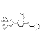 CAS#: 864754-09-6， 2-[4-(1,3-Dioxolan-2-ylmethoxy)-3-methoxyphenyl]-4,4,5,5-tetramethyl-1,3,2-dioxaborolane