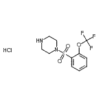 CAS#: 864759-57-9， 1-{[2-(Trifluoromethoxy)phenyl]sulfonyl}piperazine hydrochloride (1:1)
