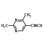 CAS 登录号：86521-01-9， 5-乙炔基-2,4-二甲基嘧啶