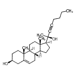 CAS 登录号：86532-88-9， (3S,8S,9S,10R,13S,14S,17S)-17-[(2R)-2-羟基-3-辛炔-2-基]-10,13-二甲基-2,3,4,7,8,9,10,11,12,13,14,15,16,17-十四氢-1H-环戊二烯并[a]菲-3-醇