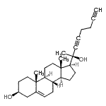 CAS 登录号：86532-89-0， (3S,8S,9S,10R,13S,14S,17S)-17-[(2R)-2-羟基-3,7-辛二炔-2-基]-10,13-二甲基-2,3,4,7,8,9,10,11,12,13,14,15,16,17-十四氢-1H-环戊二烯并[a]菲-3-醇