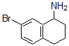 结构式 CAS# 865472-04-4, 7-溴-1,2,3,4-四氢-1-萘胺
