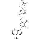 CAS 登录号：86568-55-0， (1S)-1-[(7R)-4-氨基-7H-吡咯并[3,2-d]嘧啶-7-基]-1,4-脱水-5-O-(羟基{[羟基(膦酰氧基)磷酰]氧基}磷酰)-D-核糖醇