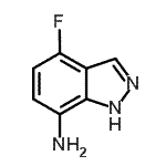 CAS 登录号：866144-03-8， 4-氟-1H-吲唑-7-胺
