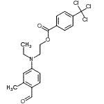 CAS#: 86626-74-6， 2-[Ethyl(4-formyl-3-methylphenyl)amino]ethyl 4-(trichloromethyl)benzoate
