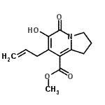 CAS#: 866393-51-3， Methyl 7-allyl-6-hydroxy-5-oxo-1,2,3,5-tetrahydro-8-indolizinecarboxylate