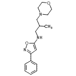 CAS 登录号：86684-22-2， N-[2-甲基-3-(4-吗啉基)丙基]-3-苯基-1,2-恶唑-5-胺