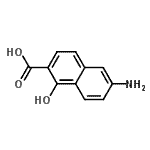 CAS 登录号：86700-00-7， 6-氨基-1-羟基-2-萘甲酸