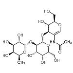 CAS 登录号：868264-24-8， 6-脱氧-alpha-L-吡喃半乳糖基-(1->2)-beta-D-吡喃半乳糖基-(1->3)-2-乙酰氨基-1,5-脱水-2-脱氧-D-阿拉伯糖-己-1-烯糖