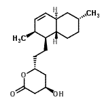 CAS 登录号：86827-77-2， (4R,6R)-6-{2-[(1S,2S,4aR,6R,8aS)-2,6-二甲基-1,2,4a,5,6,7,8,8a-八氢-1-萘基]乙基}-4-羟基四氢-2H-吡喃-2-酮