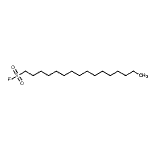 structure of CAS# 86855-26-7, 1-Hexadecanesulfonyl fluoride;1-HEXADECYLSULFONYL FLUORIDE;hexadecanesulfonyl fluoride;HHG