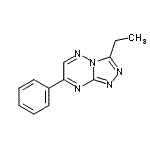 CAS 登录号：86869-95-6， 3-乙基-7-苯基[1,2,4]三唑并[4,3-b][1,2,4]三嗪