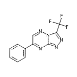 CAS 登录号：86869-99-0， 7-苯基-3-(三氟甲基)[1,2,4]三唑并[4,3-b][1,2,4]三嗪
