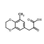 CAS 登录号：868707-86-2， 3-(8-甲基-2,3-二氢-1,4-苯并二氧杂环己-6-基)-2-氧代丙酸