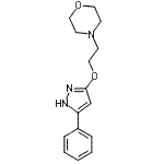 CAS 登录号：86871-48-9， 4-{2-[(5-苯基-1H-吡唑-3-基)氧基]乙基}吗啉