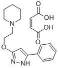 CAS 登录号：86871-59-2， 1-(2-((5-苯基-1H-吡唑-3-基)氧基)乙基)-哌啶 (Z)-2-丁烯二酸盐(1:1)
