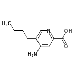 CAS 登录号：86873-66-7， 4-氨基-5-丁基-2-吡啶羧酸
