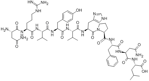CAS#: 86879-15-4， Asn-Arg-Val-Tyr-Val-His-Pro-Phe-Asn-Leu