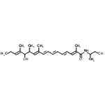 CAS#: 86934-11-4， (2E,4E,6E,8E,10E,14E)-13-Hydroxy-N-(1-hydroxy-2-propanyl)-2,10,12,14-tetramethyl-2,4,6,8,10,14-heptadecahexaenamide