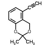 CAS 登录号：869550-79-8， 5-乙炔基-2,2-二甲基-4H-1,3-苯并二氧杂环己烷