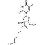 CAS 登录号：86977-19-7， 2'-脱氧-5-氟-3'-C-辛酰尿苷