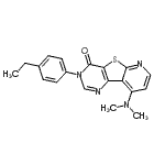 CAS 登录号：869802-44-8， 9-(二甲基氨基)-3-(4-乙基苯基)吡啶并[3',2':4,5]噻吩并[3,2-d]嘧啶-4(3H)-酮