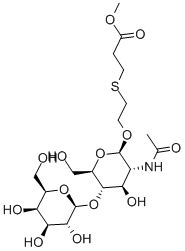 CAS 登录号：87019-31-6， 3-[[2-[[2-(乙酰氨基)-2-脱氧-4-O-beta-D-吡喃半乳糖基-beta-D-吡喃葡萄糖基]氧基]乙基]硫代]-丙酸甲酯